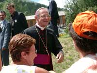 L'incontro con S.E. Mons .Alberto Maria careggio, gi Vescovo di Chiavari