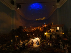 Presepio di Trigoso notte