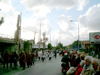 La processione raggiunge localit Barattieri